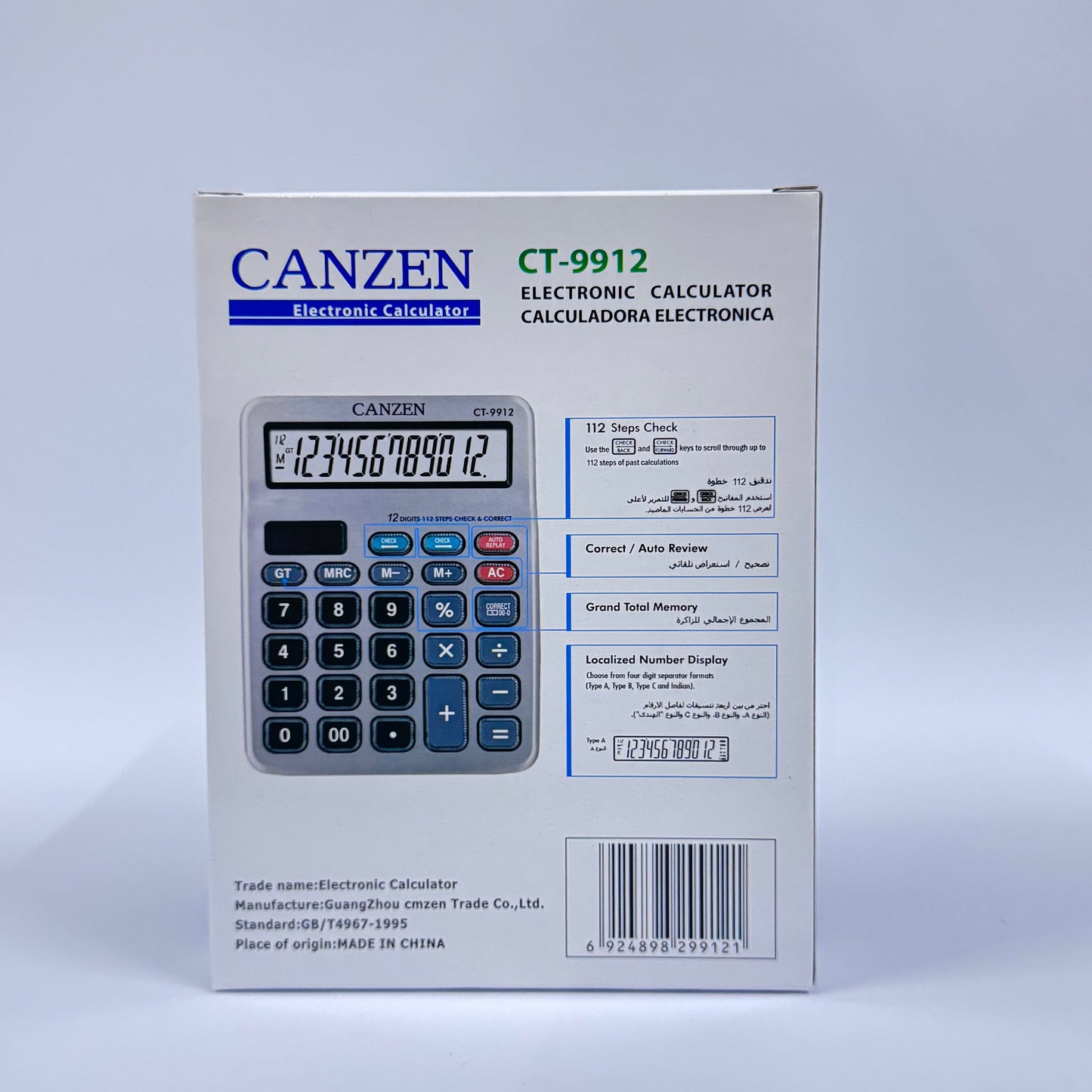 CANZEN CT-9912 Desktop Calculator