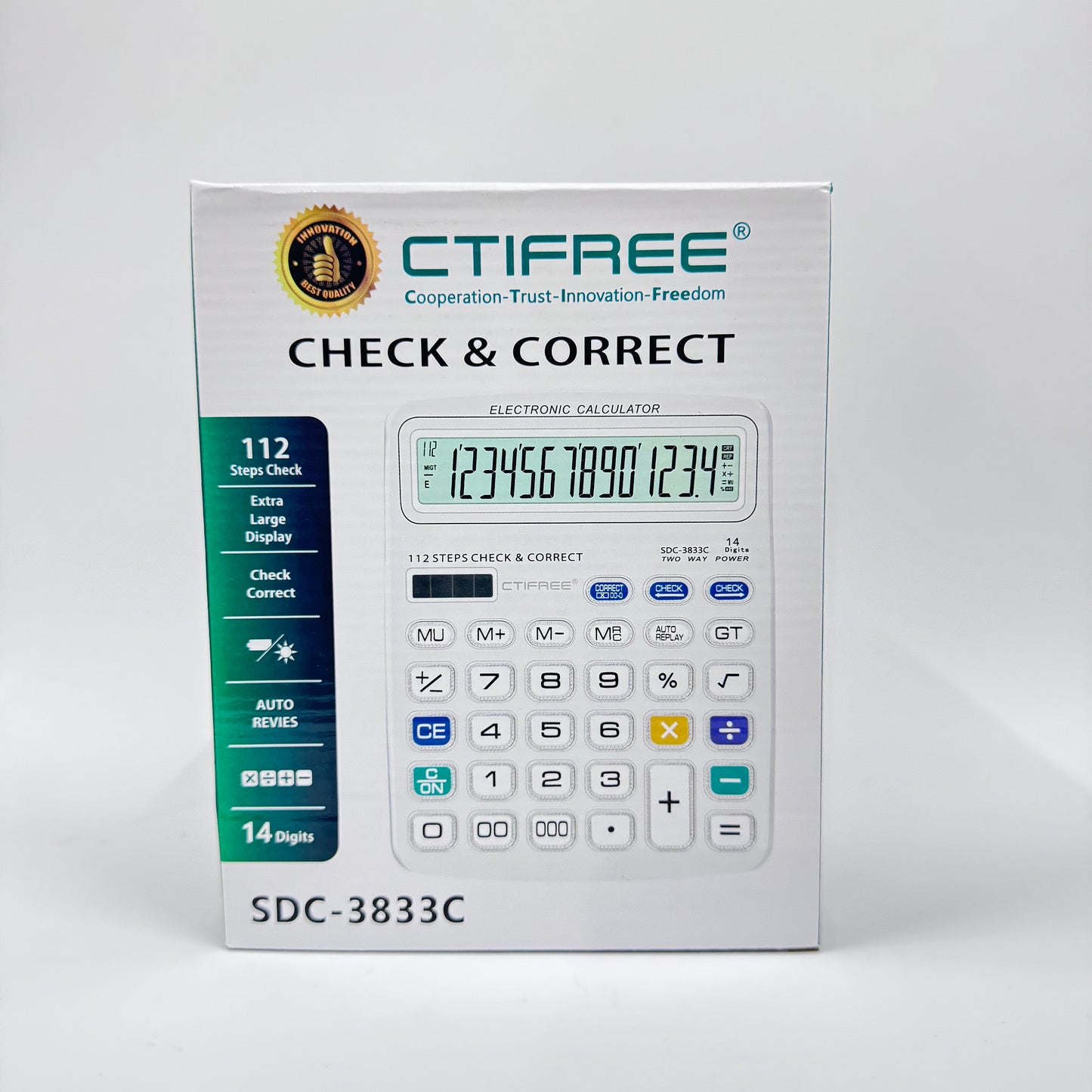 CTIFREE SDC-3833C Desktop Calculator