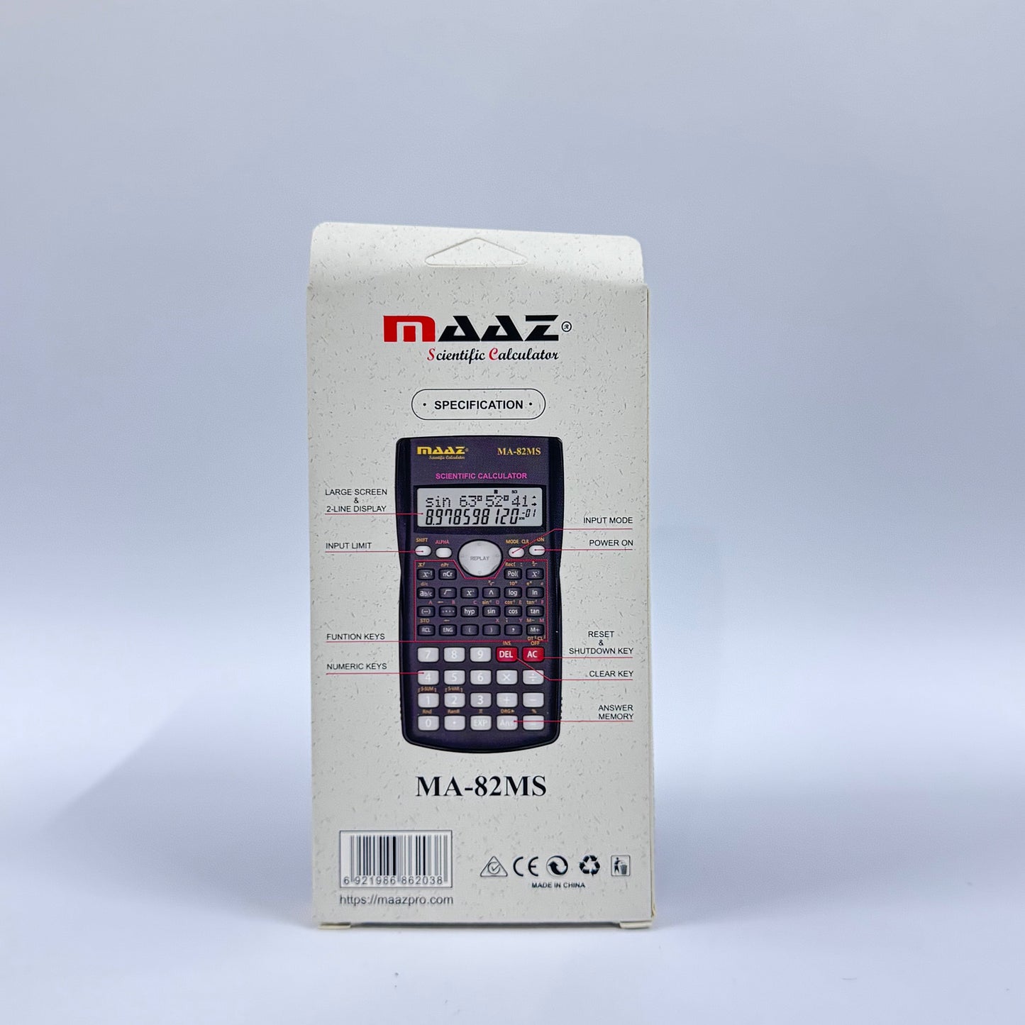 MAAZ MA-82MS Scientific Calculator