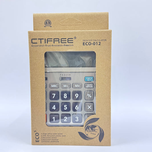 CTIFREE ECO-012 Desktop Calculator