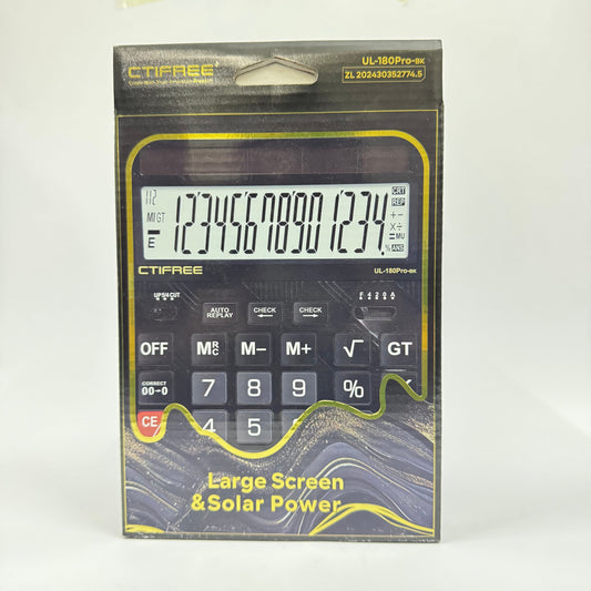 CTIFREE UL-180Pro-BK Desktop Calculator