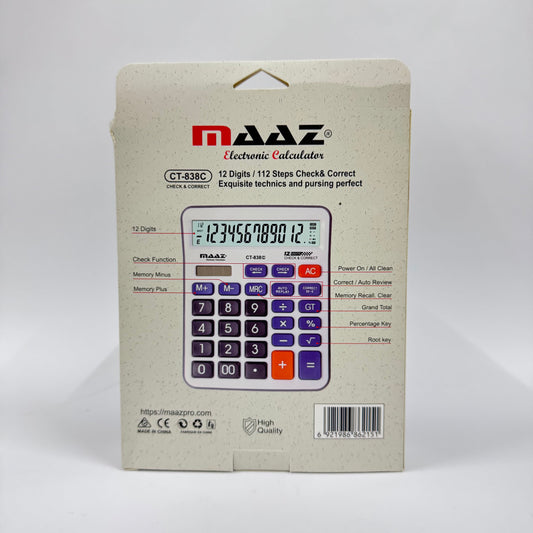 MAAZ CT-838C Desktop Calculator