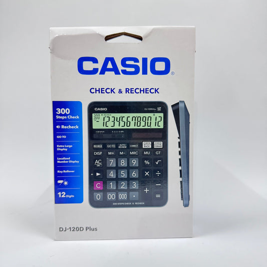 Casio DJ-120D Plus Desktop Calculator (12-Digit)