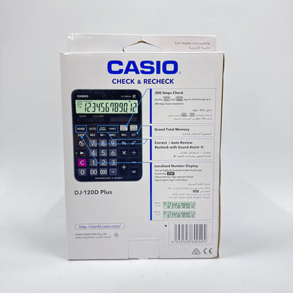 Casio DJ-120D Plus Desktop Calculator (12-Digit)