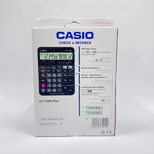 Casio DJ-120D Plus Desktop Calculator (12-Digit)