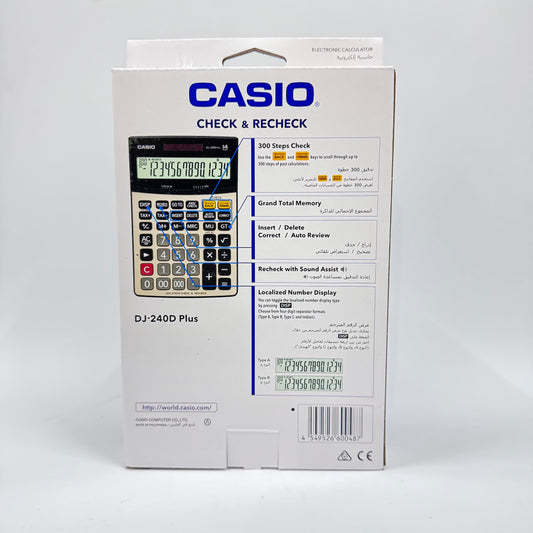Casio DJ-240D Plus Desktop Calculator (14-Digit)