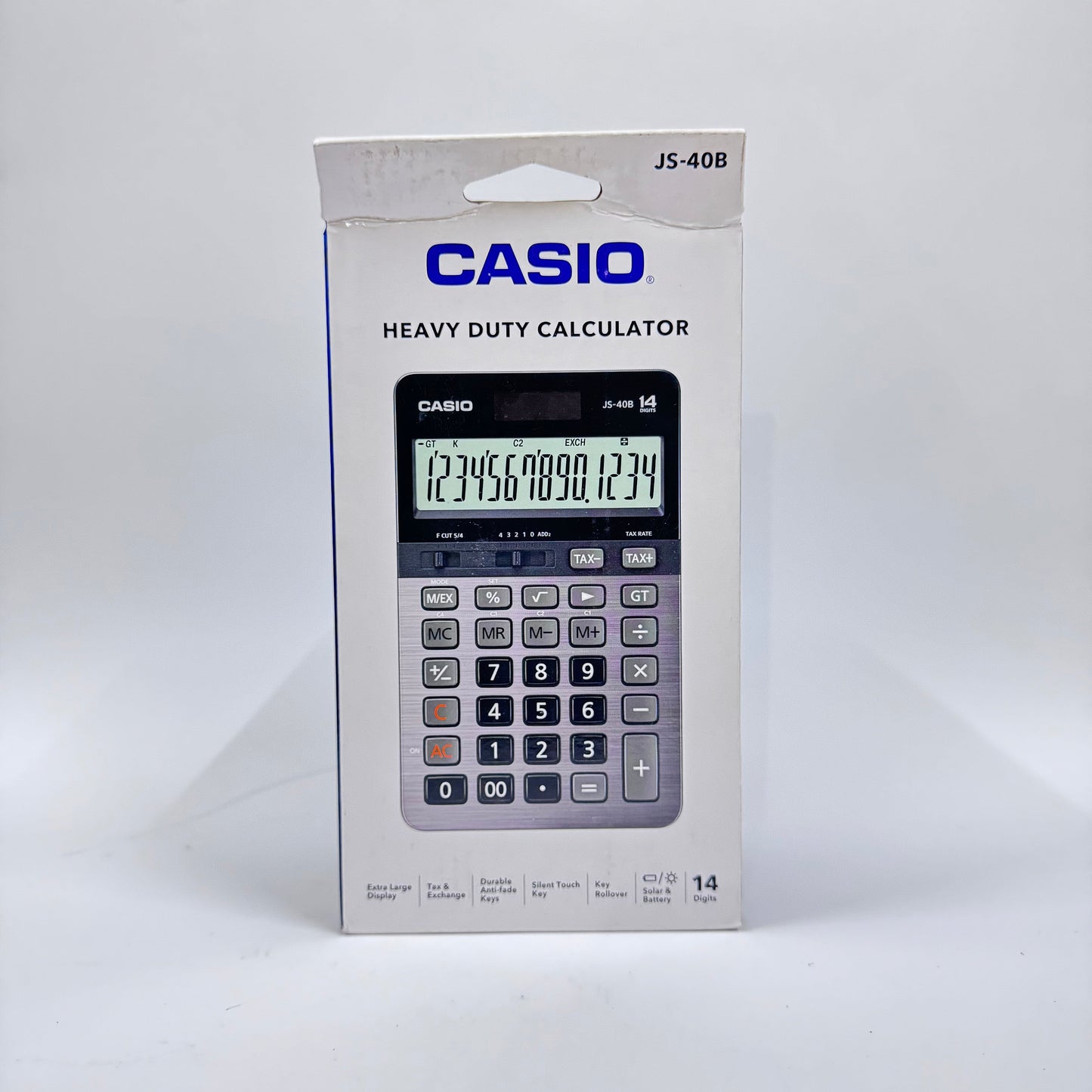 Casio JS-40B Heavy Duty Calculator (14-Digit)
