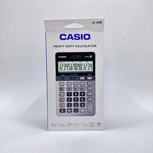 Casio JS-40B Heavy Duty Calculator (14-Digit)