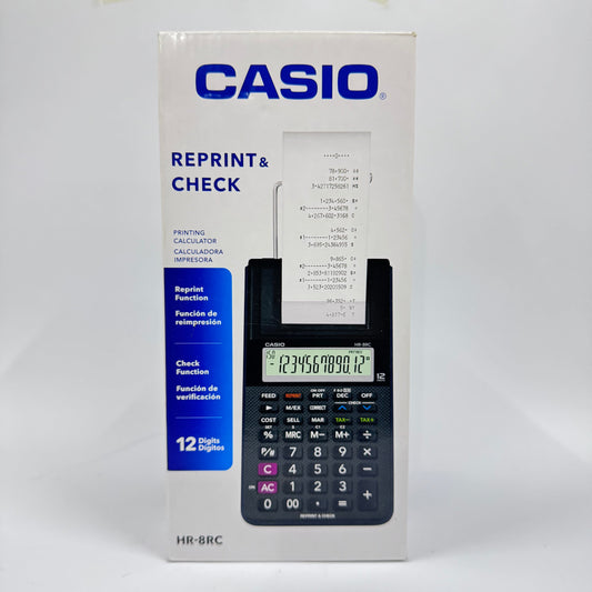 Casio HR-8RC Mini Printing Calculator