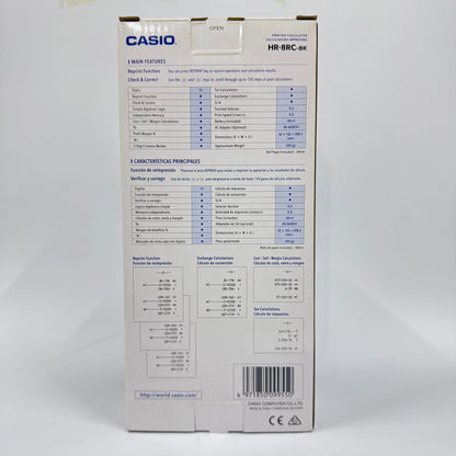Casio HR-8RC Mini Printing Calculator