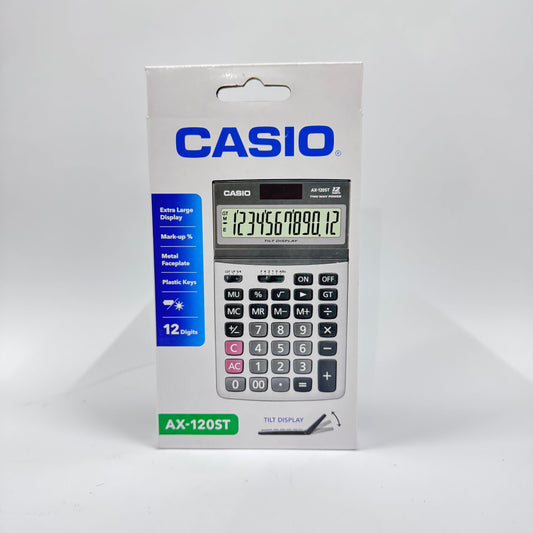Casio AX-120ST Tilt Display Calculator (12-Digit)