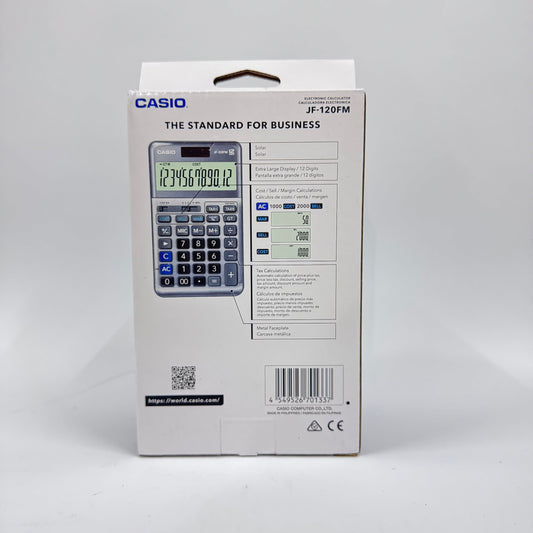 Casio JF-120FM Ergonomic Key Touch (12-Digit)
