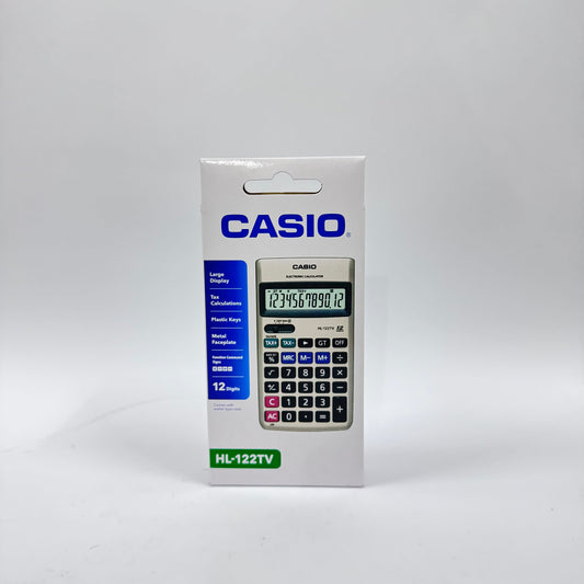 Casio HL-122TV Portable Tax Calculator (12-Digit)