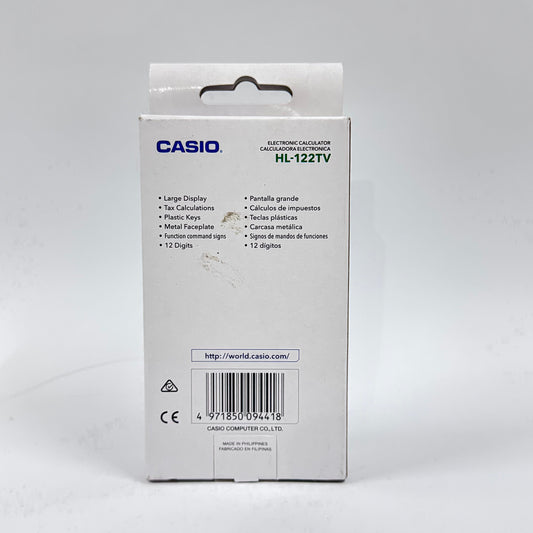 Casio HL-122TV Portable Tax Calculator (12-Digit)