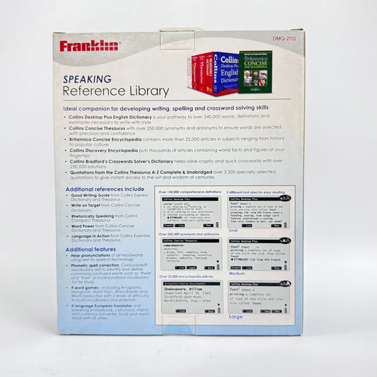 Franklin DMQ-2110 Collins Speaking Reference Library
