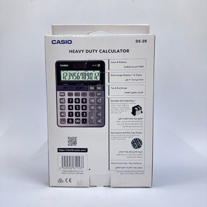 Casio DS-2B Heavy Duty Desktop Calculator (12-Digit)