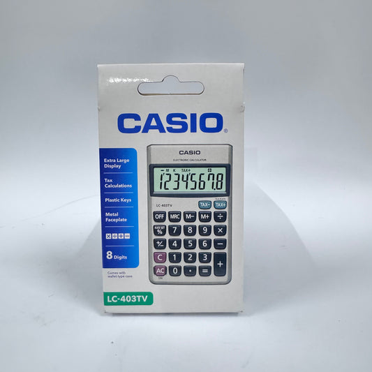 Casio LC-403TV Pocket Calculator (8-Digit)