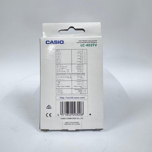 Casio LC-403TV Pocket Calculator (8-Digit)