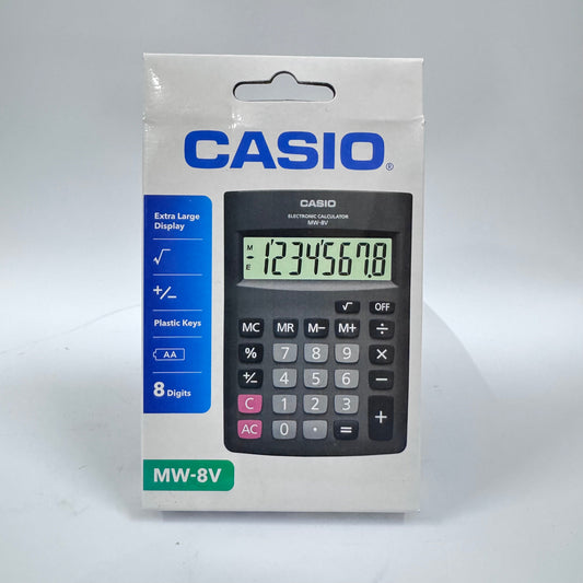 Casio MW-8V Mini Desk Calculator (8-Digit)