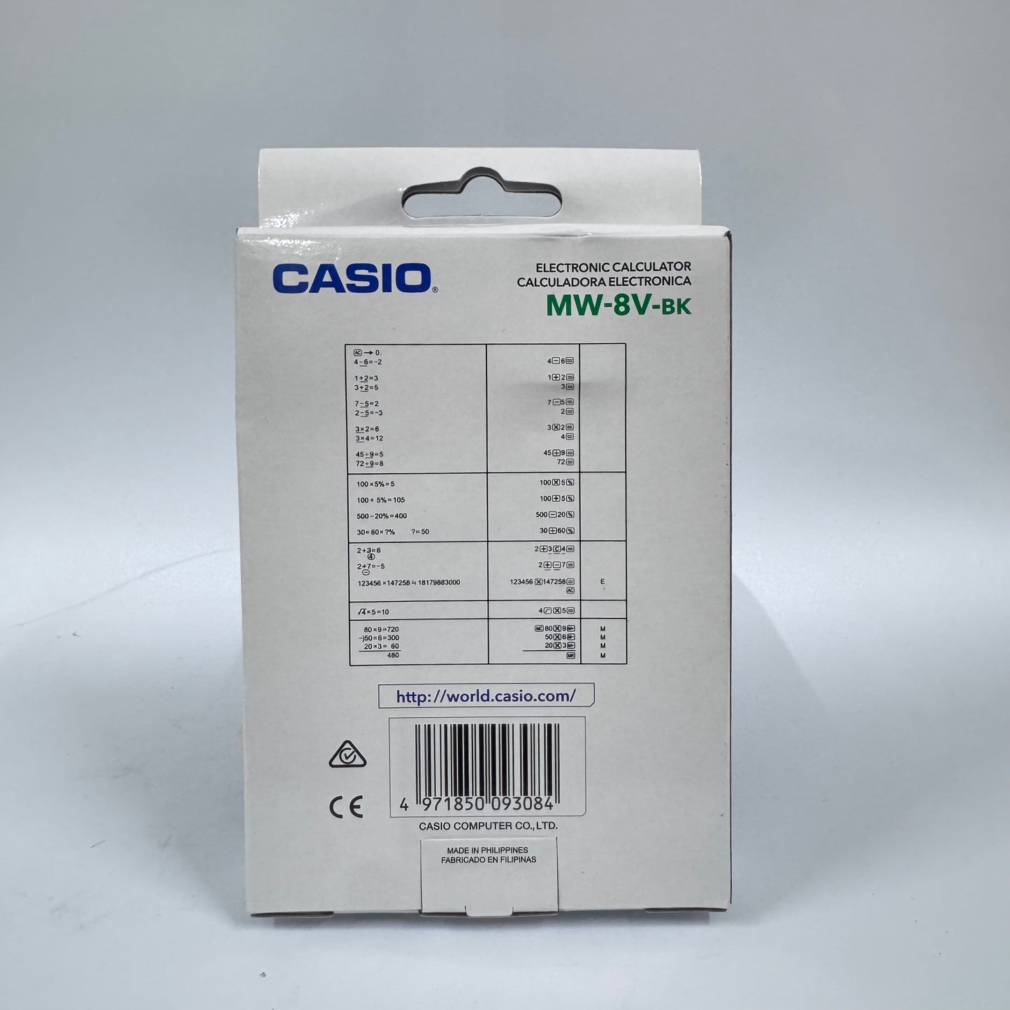 Casio MW-8V Mini Desk Calculator (8-Digit)