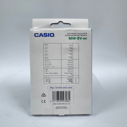 Casio MW-8V Mini Desk Calculator (8-Digit)